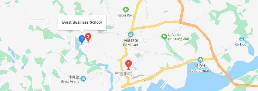 法国布雷斯特商学院学校地图