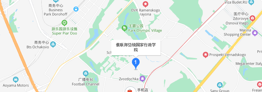 俄联邦总统国家行政学院学校地图