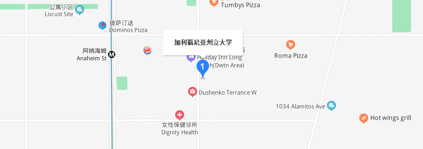 美国加利福尼亚州立大学学校地图