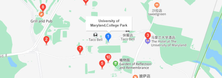 美国马里兰大学学校地图